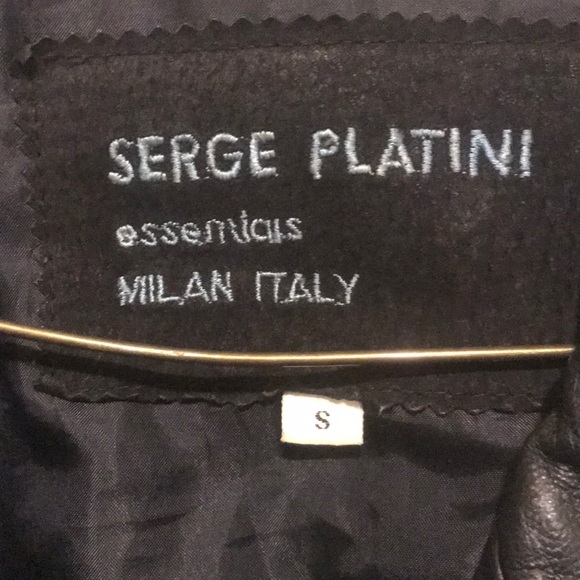 RARE Serge Platini Leather Motorcycle Jacket - Picture 3 of 6